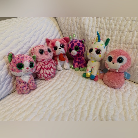 TY Beenie Boos bundle  Pink - Picture 1 of 1